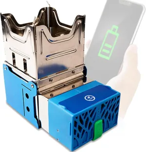 Compact Charging Stove with Thermal Power Generation, Waterproof Foldable Camping Stove, for Emergency Power Supply