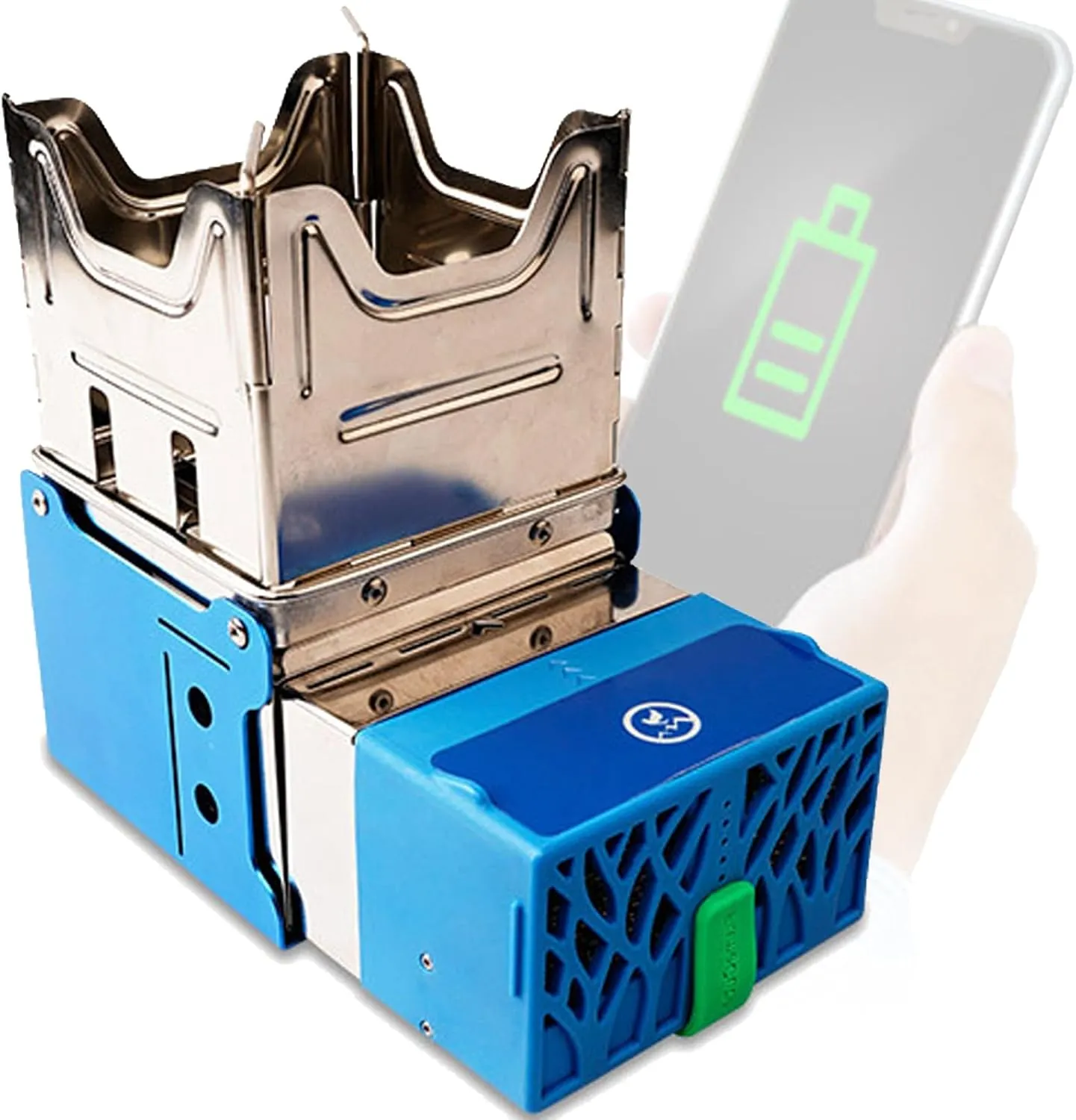 Compact Charging Stove with Thermal Power Generation, Waterproof Foldable Camping Stove, for Emergency Power Supply