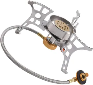 Compact Outdoor Camping Stove Burner Multifunctional Ignition Burner for Hiking Backpacking and Picnics Lightweight and Design for Easy Carrying