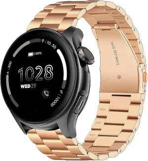 Compatible with Cubitt Viva Pro Smart Watch Band, Quick Release Stainless Steel Metal Replacement Strap Bracelet Compatible for Cubitt Viva Pro, Viva, Aura Pro, Aura Smart Watch