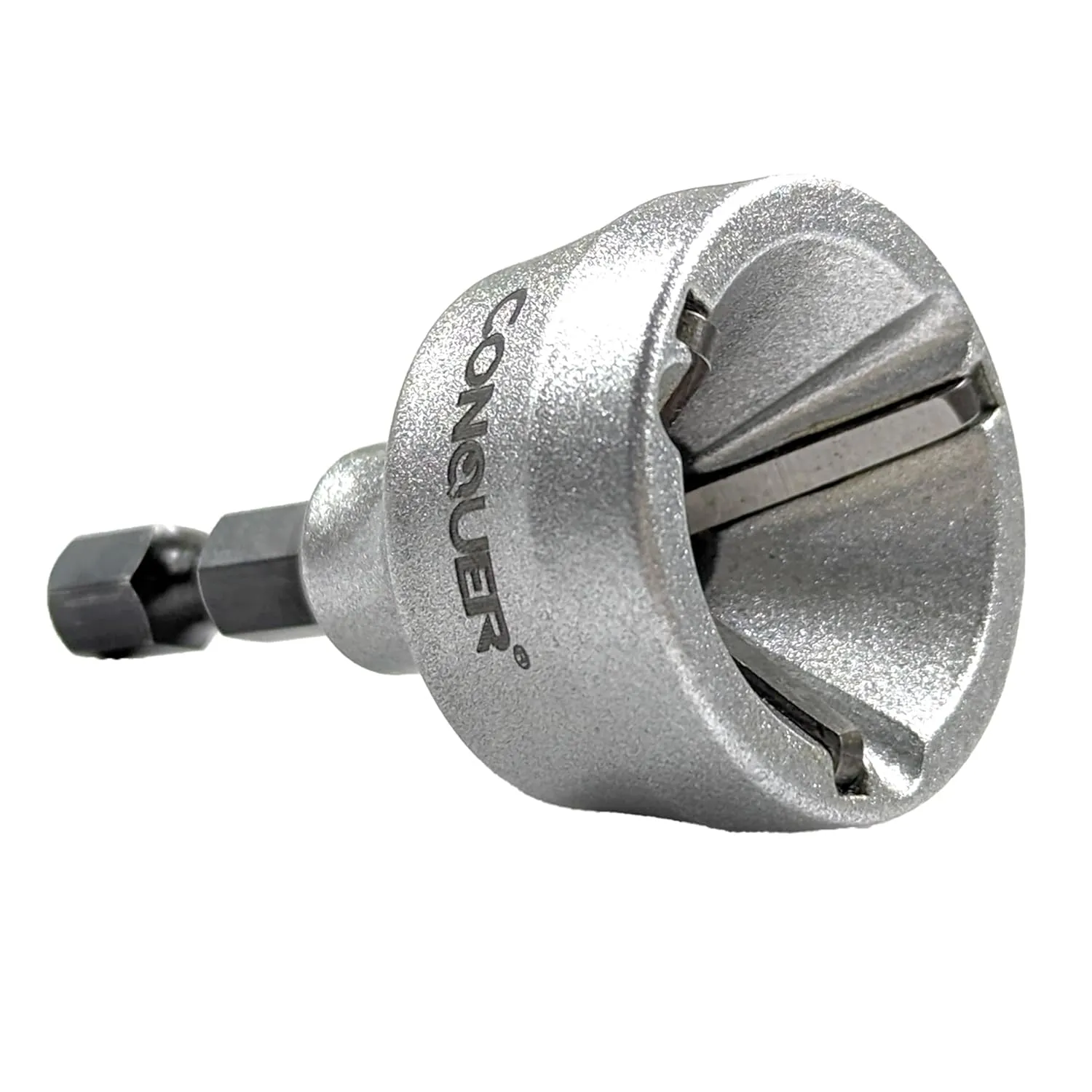 CONQUER Tools Deburring External Chamfer Tool, HSS Blade, Drill Bit, Remove Burr Tools Quick Release Shank Fits for 1/8"-3/4"(3mm-19mm),Countersink