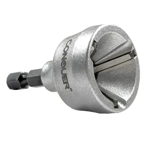 CONQUER Tools Deburring External Chamfer Tool, HSS Blade, Drill Bit, Remove Burr Tools Quick Release Shank Fits for 1/8"-3/4"(3mm-19mm),Countersink