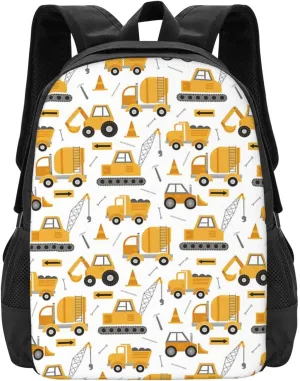 Construction Trucks Lightweight Packable Backpack Travel Casual Large Capacity Daypack Foldable Backpack For Men Women