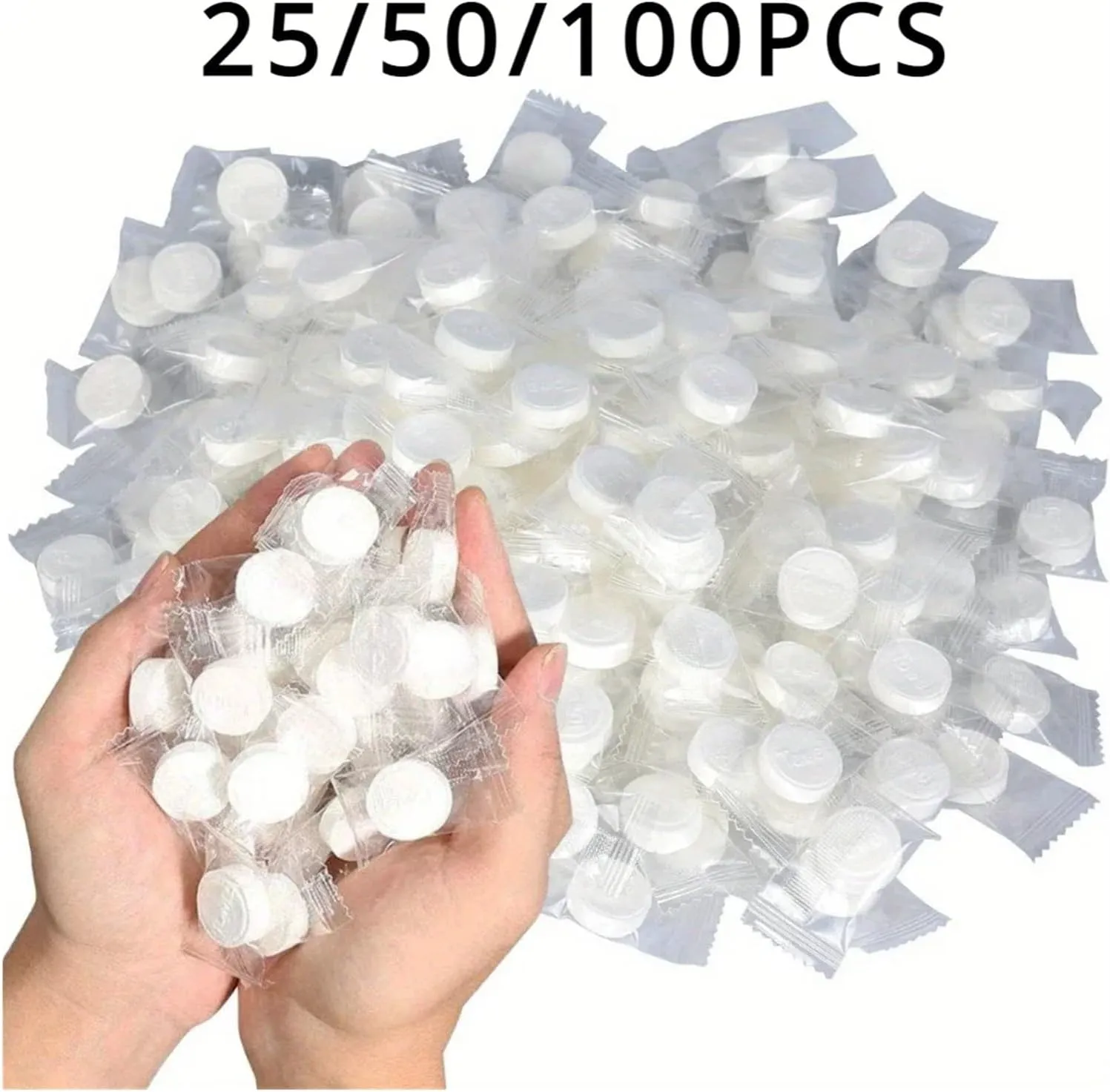 Cotton Tissue 25/50/100PCS Disposable Compressed Towel Portable Towel for Travel Outdoor Camping Absorbent Soft Non-Woven Makeup Tool(25PCS)