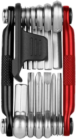 Crankbrothers M13,M-Series Bike Tool, Matte Black/Red, One Size