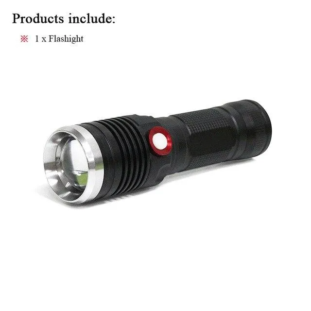 Cree xm l2 flashlight usb high power rechargeable led flashlight 26650 or 18650 battery retractable lantern torch flashlight