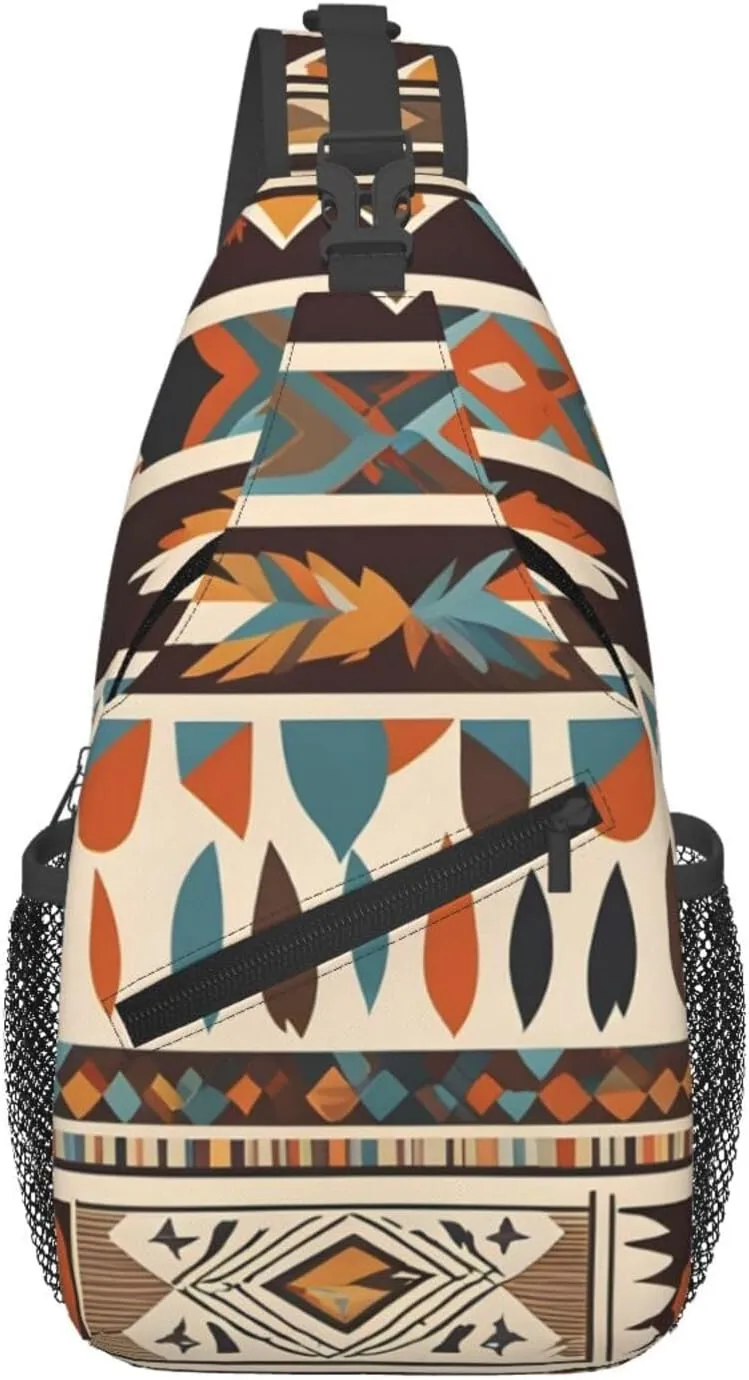 Cross Chest Bag Diagonally - Quality, Durable, and Spacious Shoulder Bag for Men and Women native american beliefs Pattern