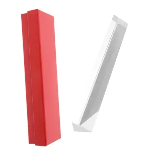 Crystal Triangular Prism Crystal Block for Photography Optical Experiments and Light Refraction Compact for Easy Portability for Educators and Science Enthusiasts Present Boxed
