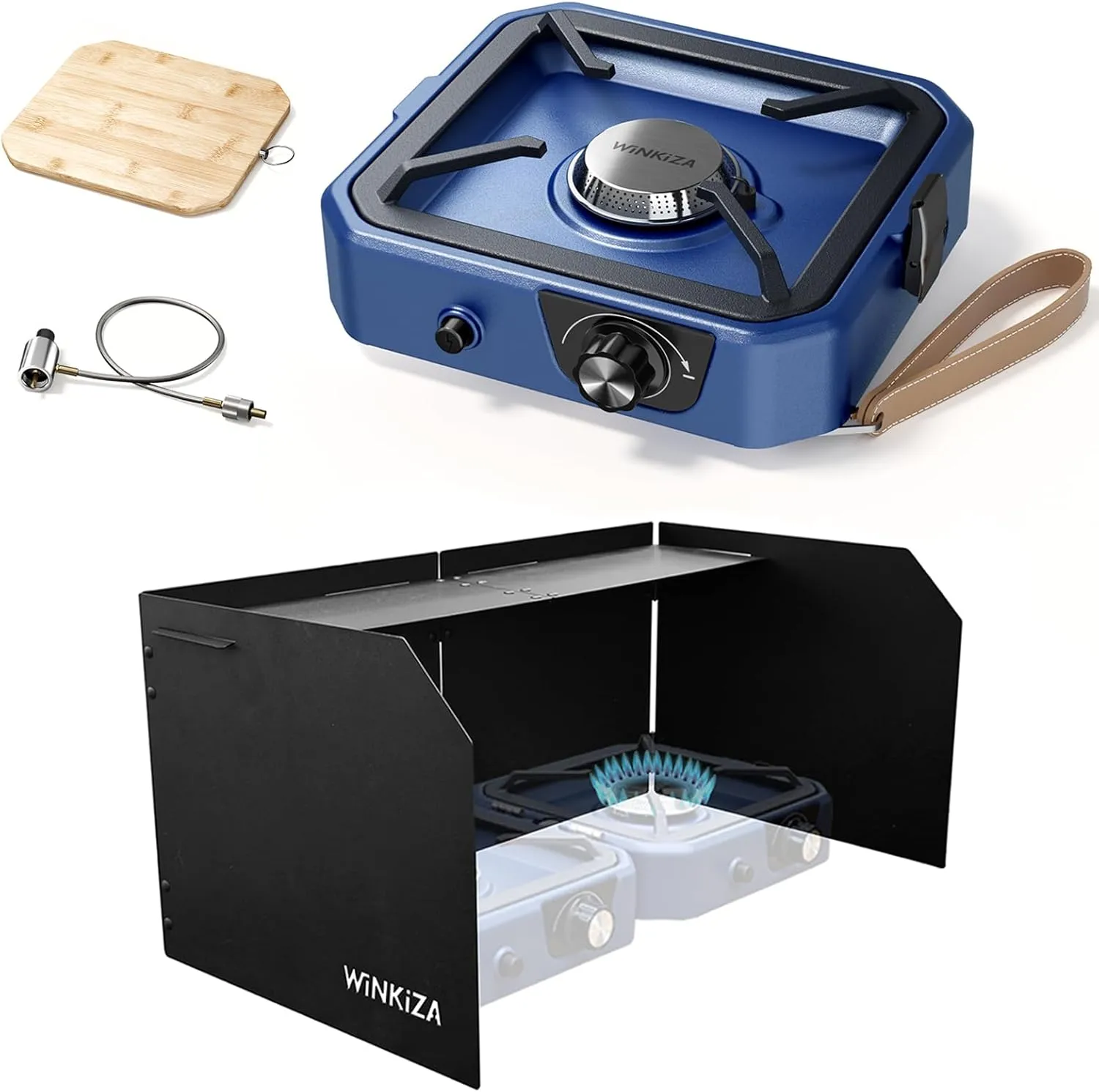 CS-1 Portable Camping Stove and WS-2 Foldable Windscreen