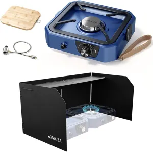 CS-1 Portable Camping Stove and WS-2 Foldable Windscreen