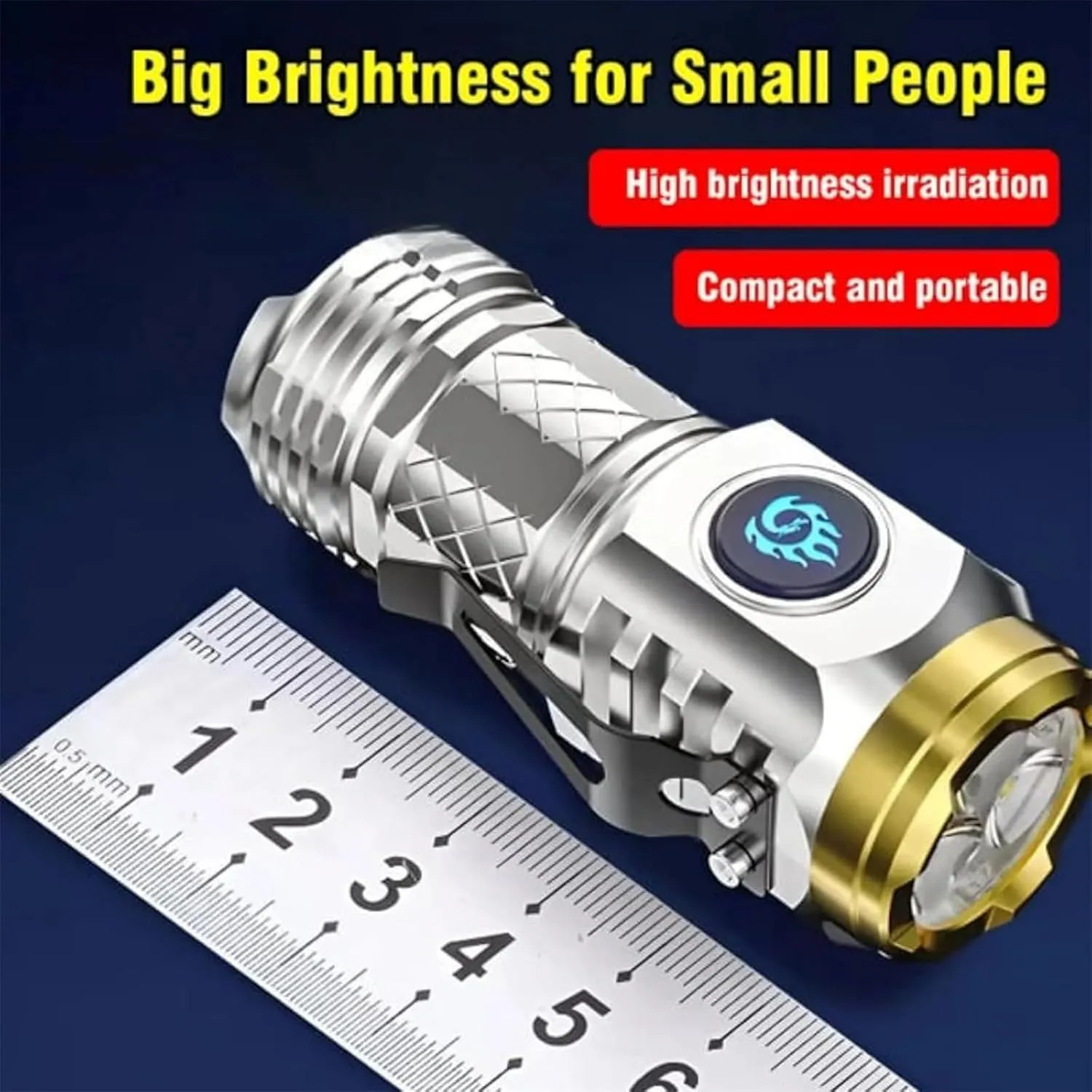 Curtainguess Flashlight, Richbeliefy Flashlight, Curtainguest Lights, Three-Eyed Monster Mini Flash Super Power Flashlight, 3 Eyed Monster Mini Flashlight, Florest4sale Flashlight (1pcs Black)