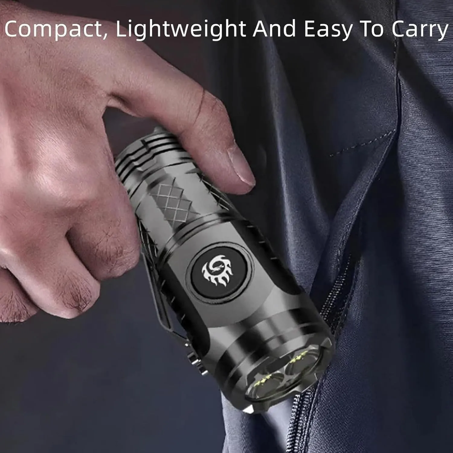Curtainguess Flashlight, Richbeliefy Flashlight, Curtainguest Lights, Three-Eyed Monster Mini Flash Super Power Flashlight, 3 Eyed Monster Mini Flashlight, Florest4sale Flashlight (1pcs Black)