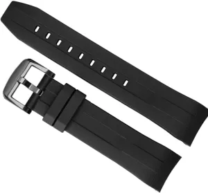 Curved end Waterproof Rubber Strap for Tissot Sea Star T120417A T120 Diving Sport watch Band Men Replacement Belt