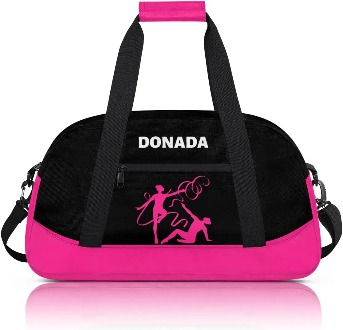 Custom Mini Gym Duffel Bag for Women Men Personalized Gymnastics Print Waterproof Carry On Weekender Bag
