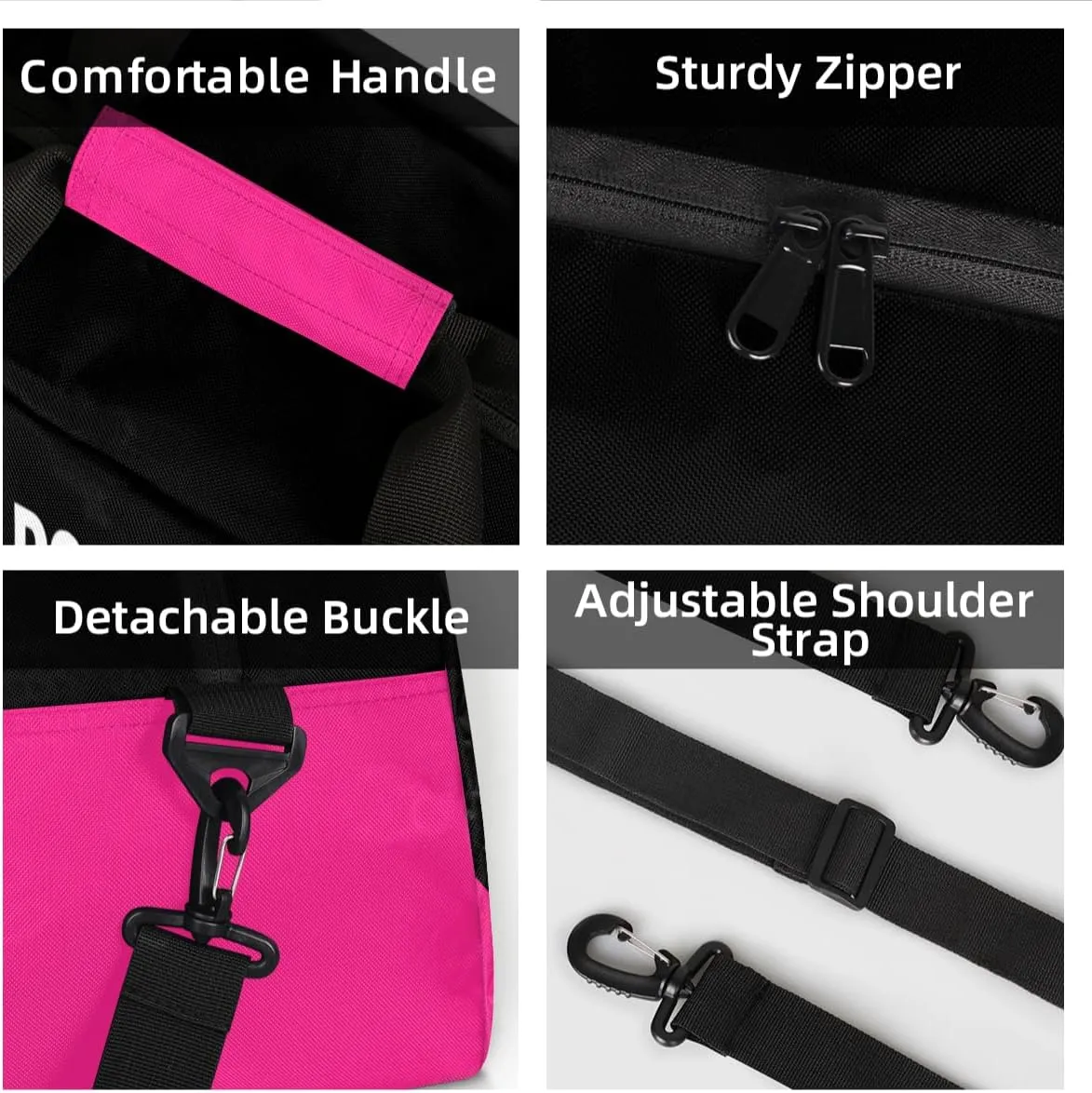 Custom Mini Gym Duffel Bag for Women Men Personalized Gymnastics Print Waterproof Carry On Weekender Bag