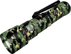 CYANSKY Rechargeable Flashlight,Super Bright,Flashlights High Lumens, Small EDC Flashlights for Emergencies,IP68 Waterproof Flash Light for Camping,Hiking,Outdoor,Home (Forest)
