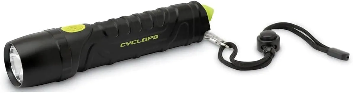 Cyclops 800 Lumens Led Pocket Flashlight with Emergency Glass Breaker for Camping, Hiking, Emergency