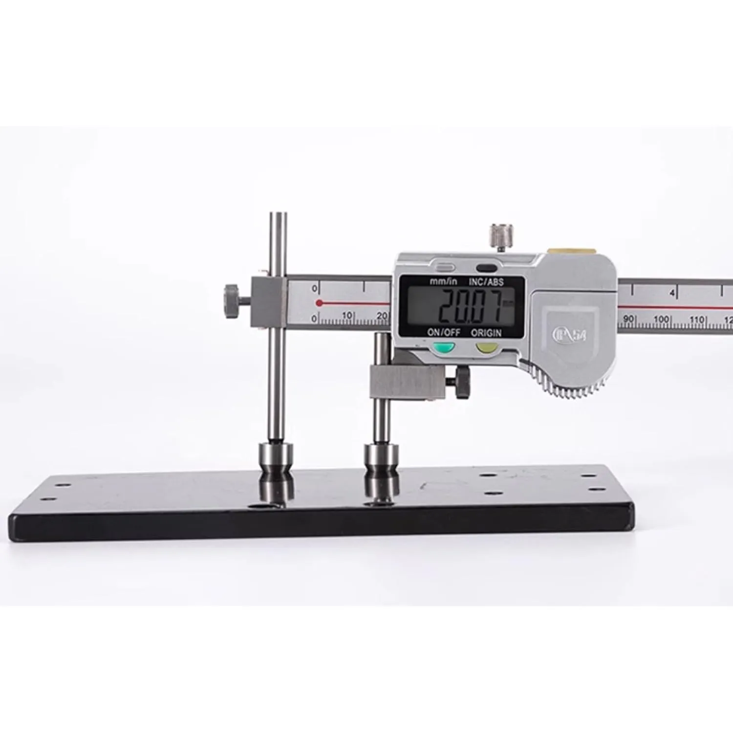 Digital Offset Centerline Caliper Hole Distance Vernier Caliper Cone Probe Hole Center Distance Ruler Measuring Tool Stainless Steel Inch/MM (10-300mm)