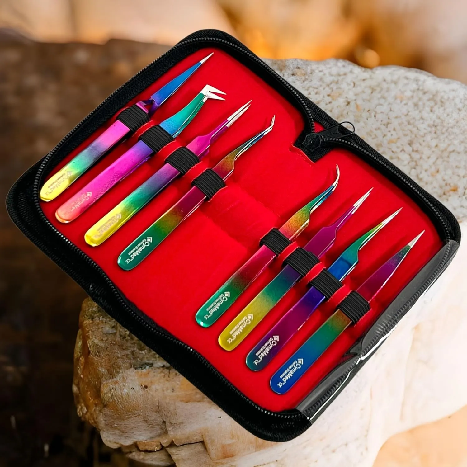 Diy Tweezers For Jewelry Repair And More - Nipper Hand Repair Tool - 8pcs Set (Cynamed)