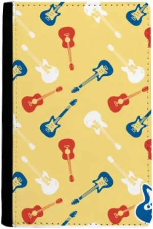 DIYthinker Yellow Guitar Music Pattern Illustrate Passport Holder Notecase Burse Wallet Cover Card Purse