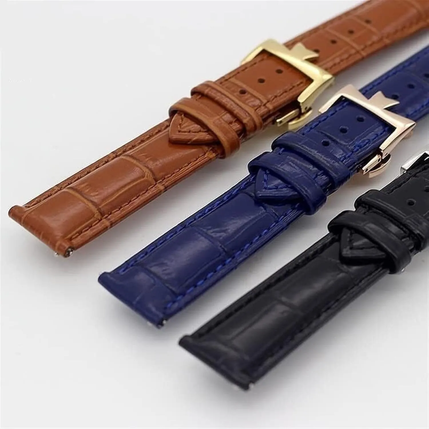 Double-sided Cowhide Watch Bands For Vacheron Constantin VC Watch Strap Replacement Bracelets Accessories 19mm 20mm 22mm