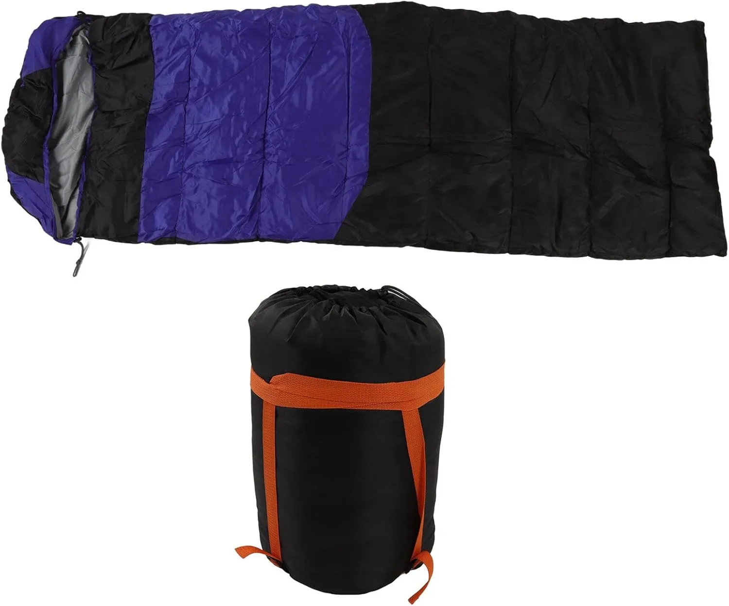 Down Sleeping Bag Ultralight Compact Portable Sleeping Bags Electric Heating Sleeping Bag Down Cotton Single USB Heated Thermal Sleeping Bag Kick Proof for Outdoor Camping Orange