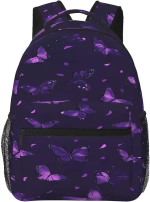 Dreamy Colored Butterfly Practical Backpack For Trekking Gift Unisex