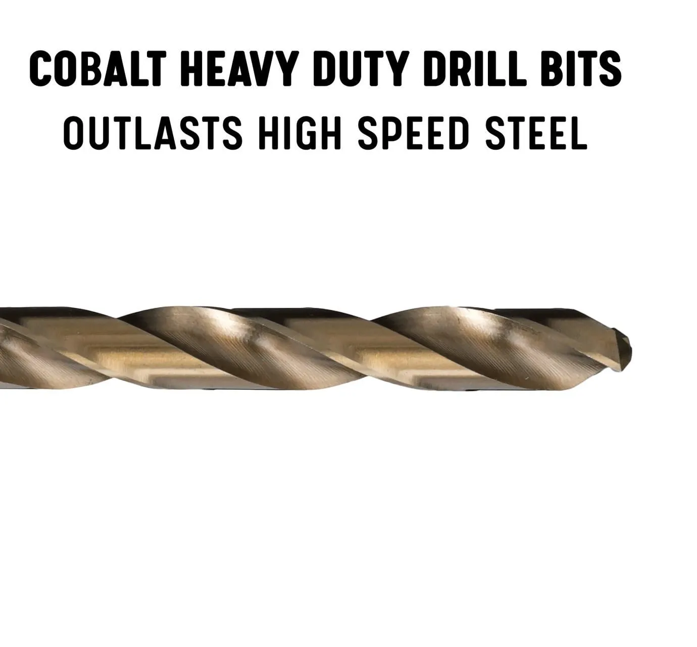 Drill America 7 Piece Cobalt Drill Bit Set, Plastic Pouch Case, DWDCO Series