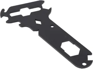 DTY Multitool, Steel 14 in 1 Separate Rigger Tools Including Wing Nut Wire Strippers Bottle Opener Stagehand Tool for RV Cars Ships, Black