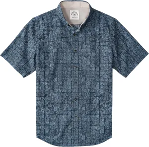 Dubinik® Mens Short Sleeve Button Down Shirts 100% Cotton Plaid Men's Casual Button-Down Shirts with Pocket