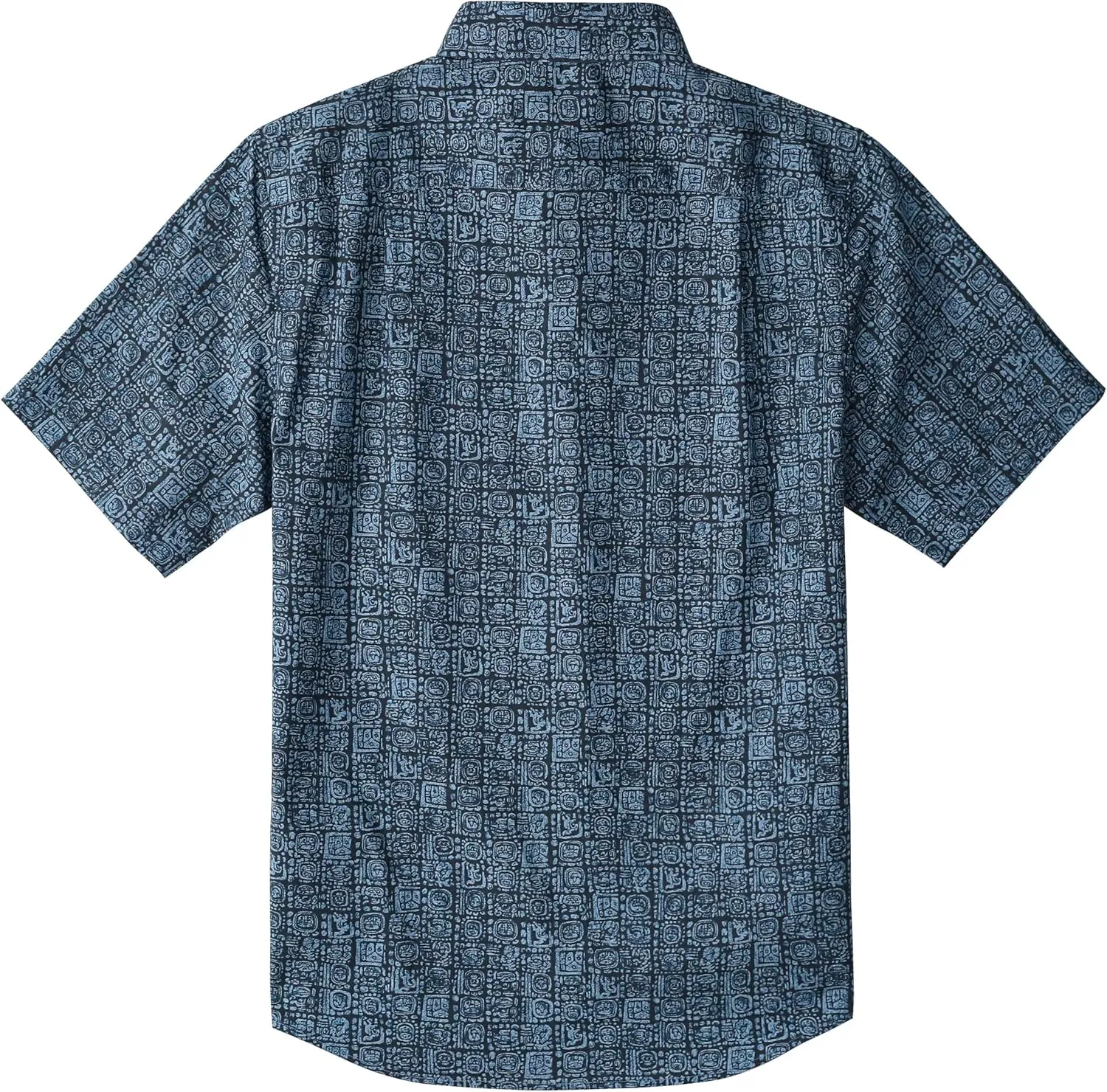 Dubinik® Mens Short Sleeve Button Down Shirts 100% Cotton Plaid Men's Casual Button-Down Shirts with Pocket
