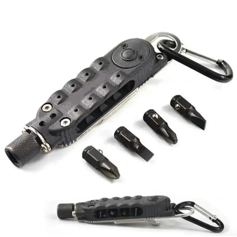 Durable Compact Multi-Function Keychain Tool