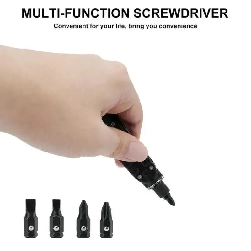 Durable Compact Multi-Function Keychain Tool