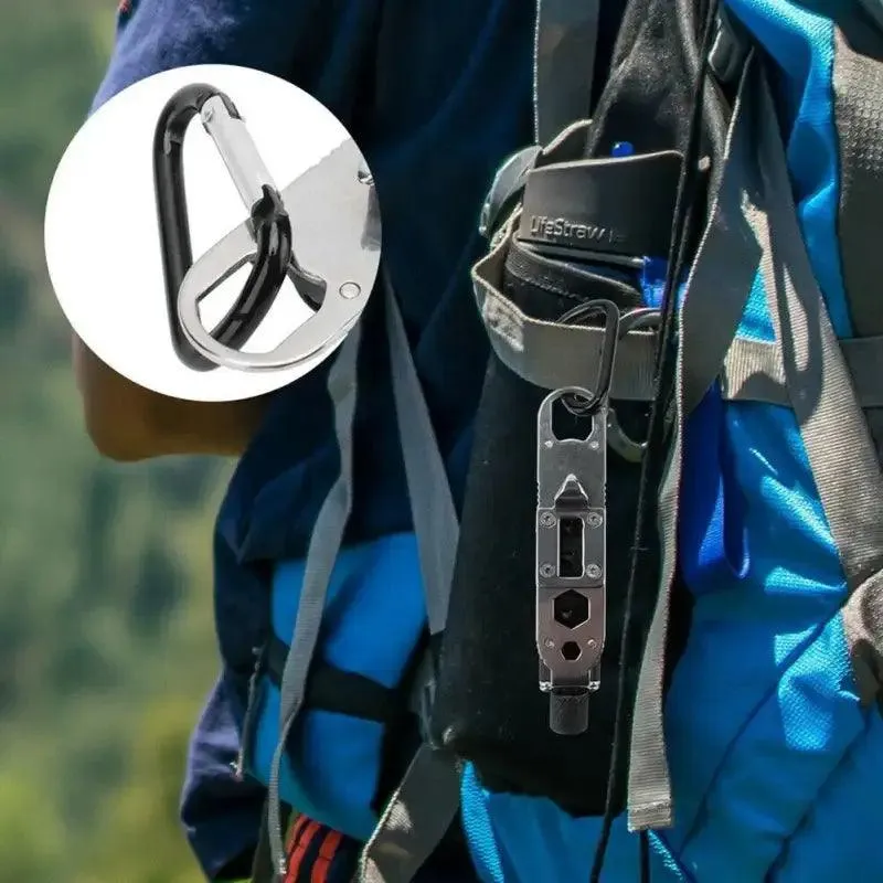 Durable Compact Multi-Function Keychain Tool