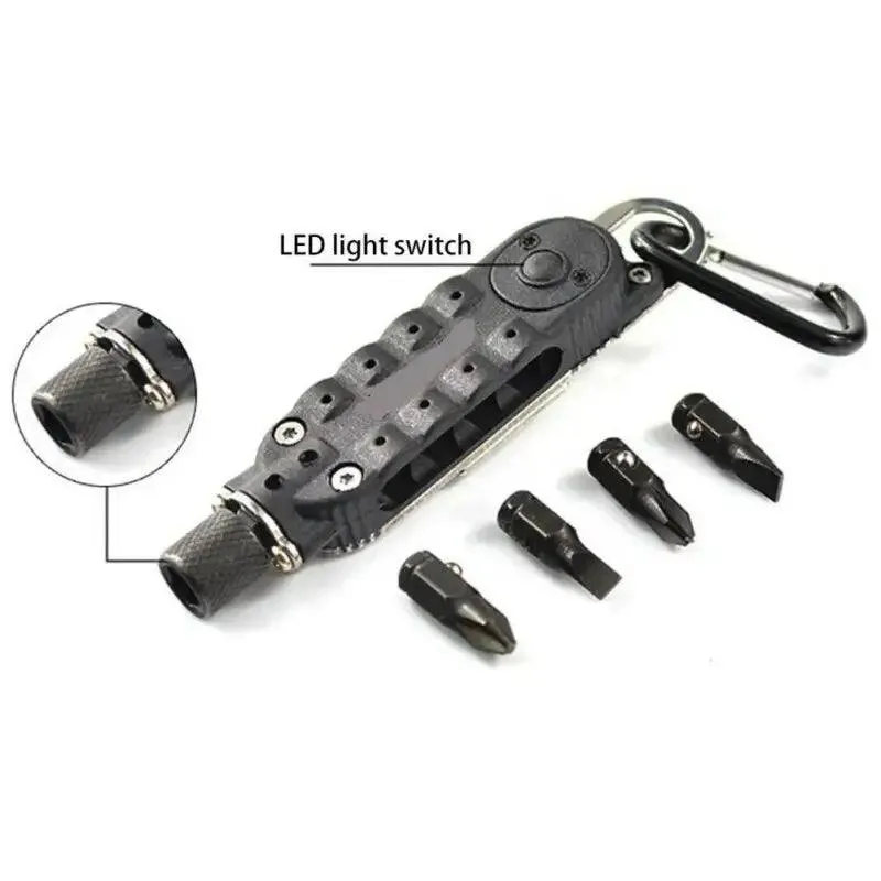 Durable Compact Multi-Function Keychain Tool