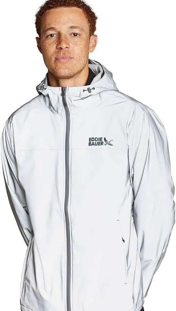 Eddie Bauer Men's Highbeam Reflective Waterproof Rain Jacket