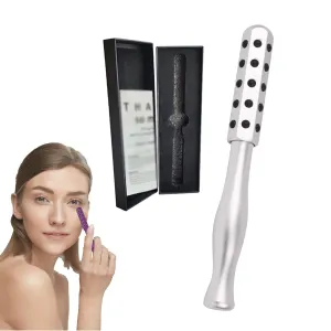 Elarique Face Roller,Elarique Glow Sculpting - Beauty Roller,Facelift Pro Beauty Roller,2025 New Facial Massaging Tool for Lifting,SkinCare, Cooling & Sculpting (Silver)