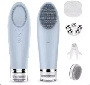 Electric Facial Cleansing Brush Body Portable Washing Silicone Cleanser and Massager Sonic Vibrating Face Cleaning Brush