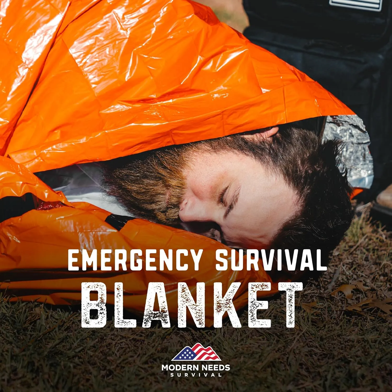 Emergency Sleeping Bag – Thermal Blankets for Survival | Emergency Blanket & Bivy Sack | Lightweight, Compact, Wind & Waterproof | Space-Tech Insulation | 7 ft x 3 ft