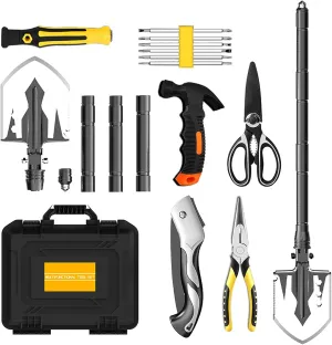 Emergency Tool Kit Camping Multi-Tool Folding Survival Shovel Set Outdoor Camping Gear Emergency Outdoor Tool x