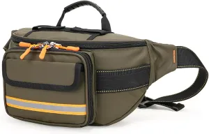 Empty Rescue Waist Bag First Aid Bag Portable Outdoor Emergency Survival Medical Medicine Storage Bag for Camping Travel,Green