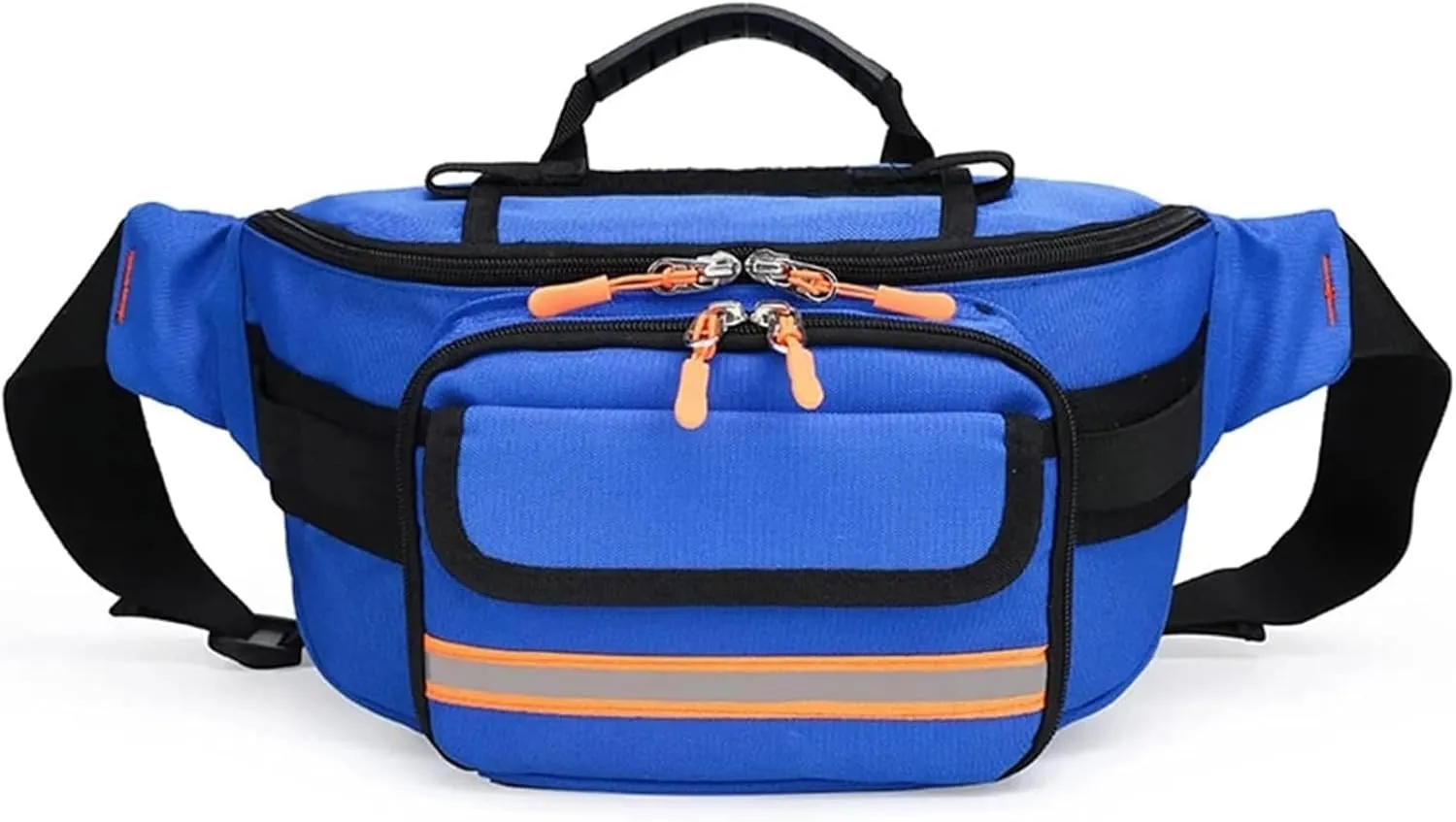 Empty Rescue Waist Bag First Aid Bag Portable Outdoor Emergency Survival Medical Medicine Storage Bag for Camping Travel,Light blue
