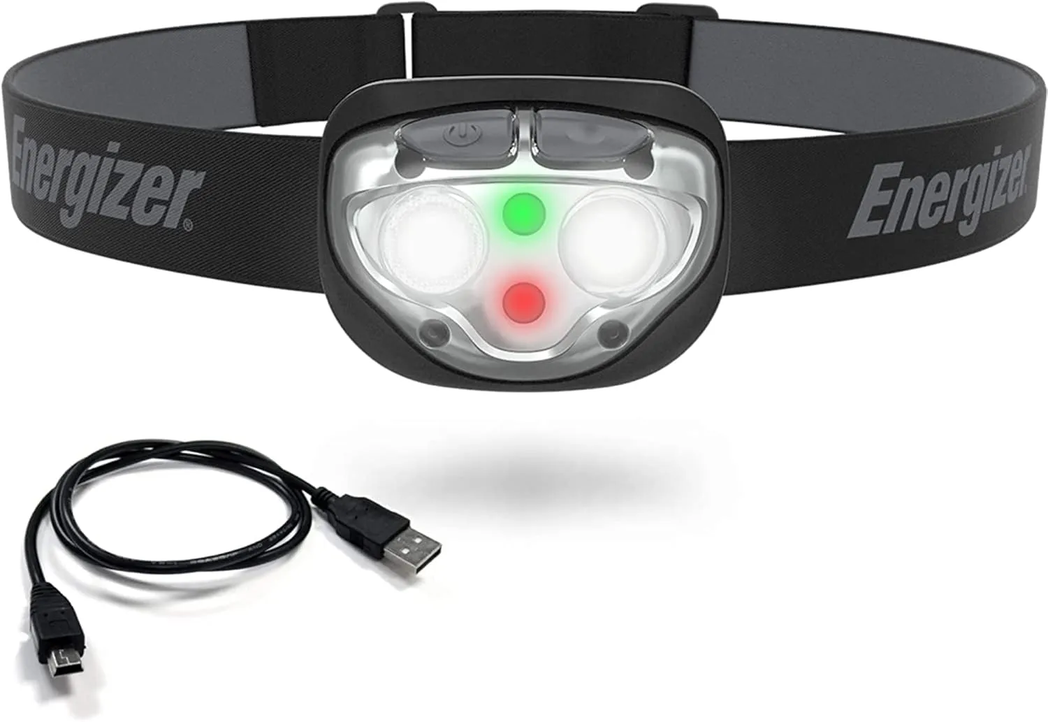 Energizer Rechargeable LED Headlamp, Black & Rechargeable LED Flashlight X1000, Hybrid Power Capability, Ultra Bright 1000 Lumens, IPX4 Water Resistant, Rugged Aluminum Tactical LED Flash Light