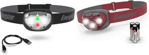 Energizer Rechargeable LED Headlamp Pro400 & LED Headlamp Pro315, Rugged IPX4 Water Resistant Head Light for Camping, Outdoors, Power Outage Emergency (Batteries Included)