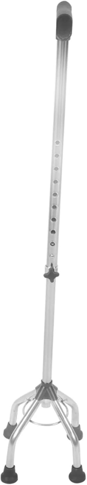 Ergonomic Senior Walking Stick Cane Nonslip Quad Base Lightweight Adjustment