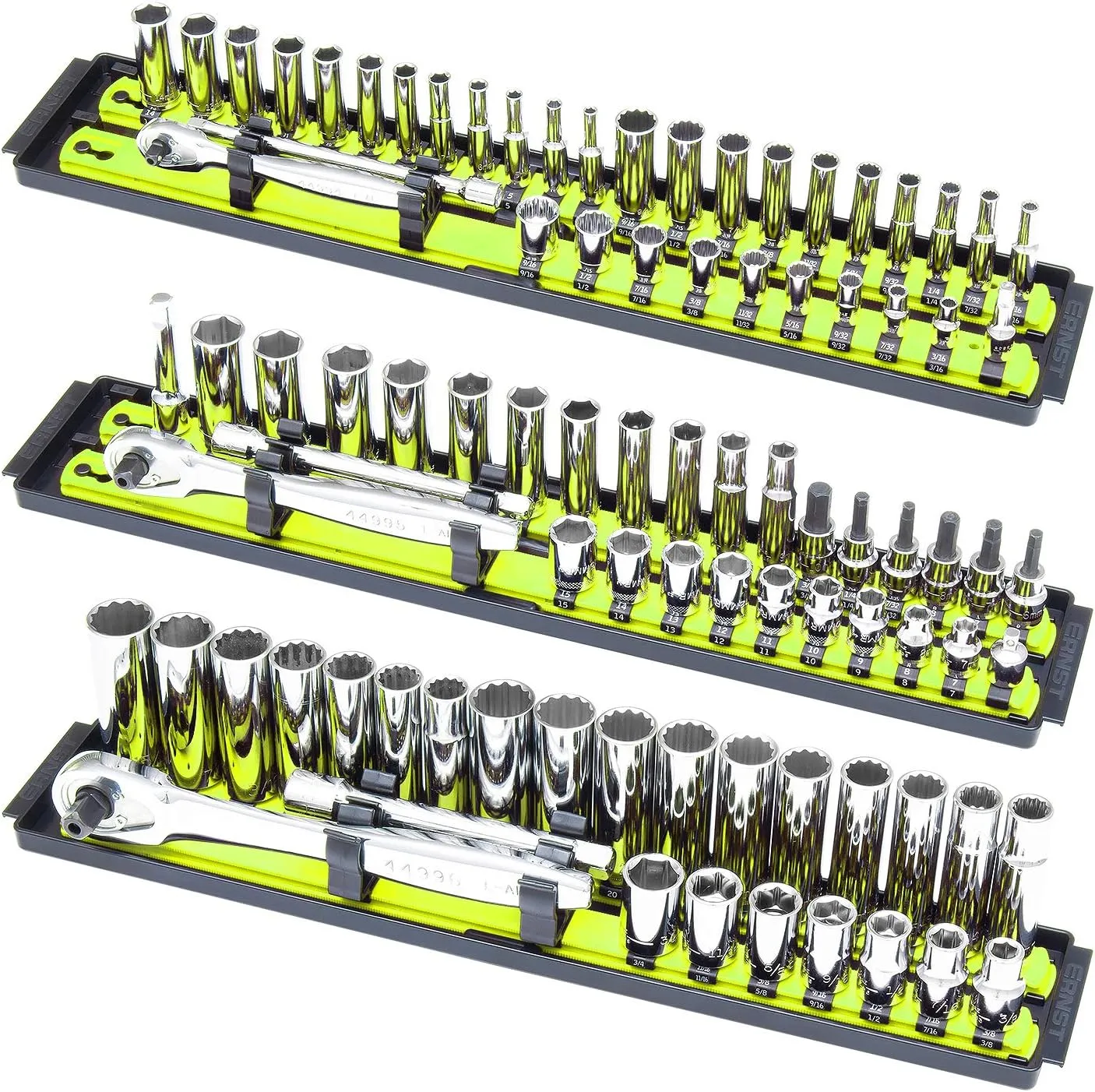 ERNST Socket Boss Combo 3-Pack, Hi-Viz (8512HVA) - Made in the USA