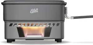 ESBIT 1100ML Lightweight Solid Fuel stove and Camping Cookware Set, 1100ml