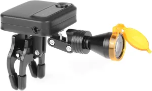 EustomA Cordless 5W LED Headlight Head Lamp Clip-on Type with Optical Yellow Filter and 2 Batteries for Magnifer Loupes YF-014