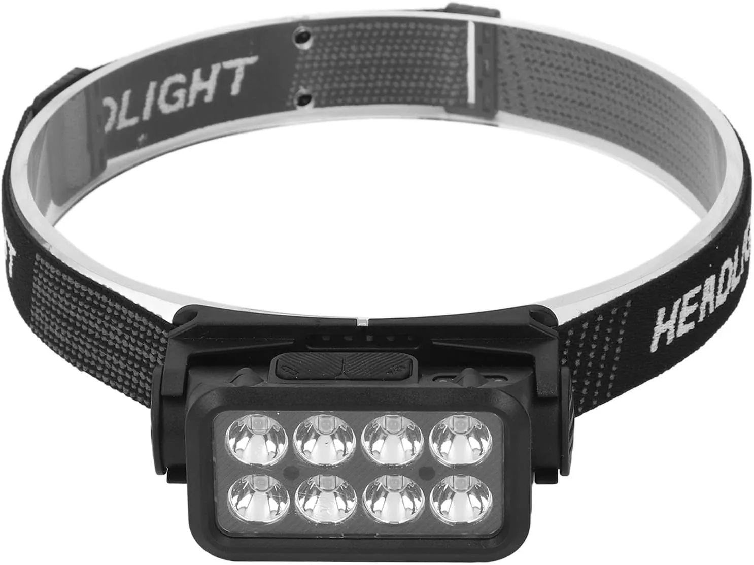 EVTSCAN LED Headlamp Motion Sensing 5 Gears Rotatable USB Rechargeable for Fishing Hiking