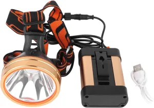 EVTSCAN Super Bright Rechargeable Headlamp with 1800mAh Lithium Battery Multifunctional Lamp for Outdoor Work